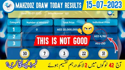 today mahzooz result|mahzooz winner today.